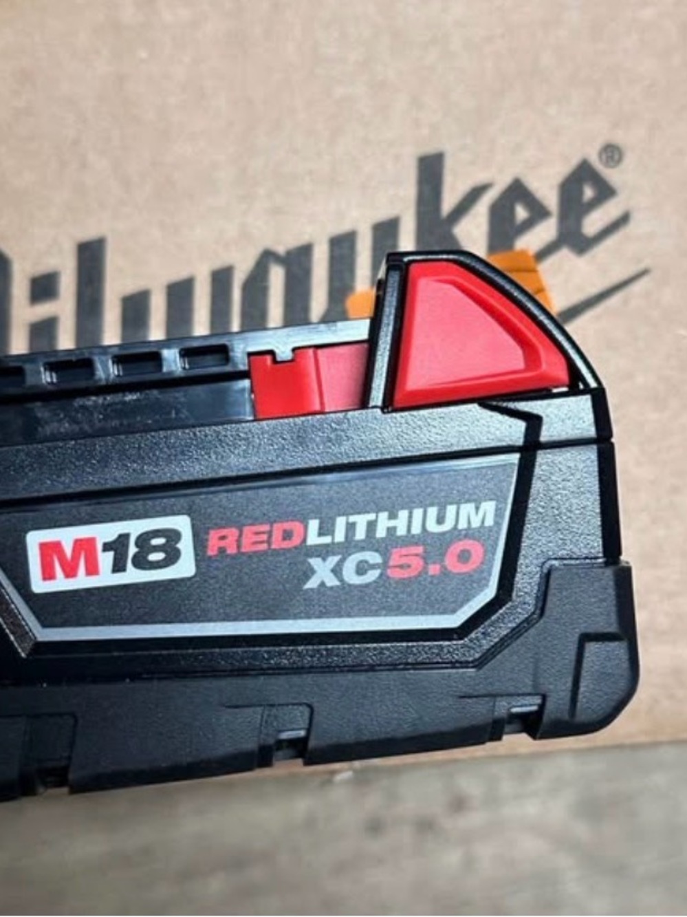 M18 REDLITHIUM XC 5.0 Rechargeable Battery Pack - Black & Red